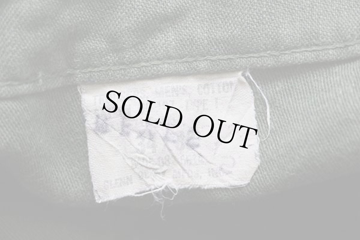 画像6: 70s 米軍 U.S.ARMY コットンサテン ユーティリティ ベイカーパンツ カスタム オリーブグリーン w34★A (6)