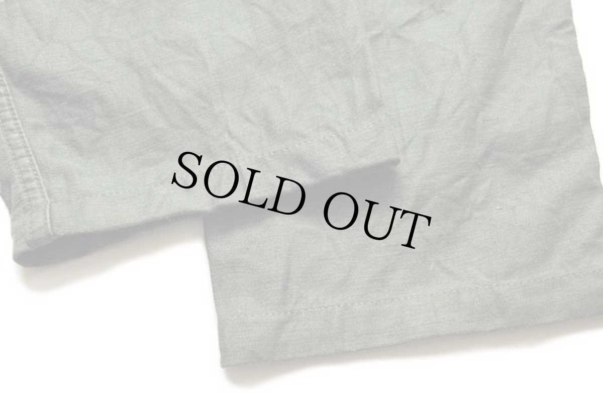 画像7: 70s 米軍 U.S.ARMY コットンサテン ユーティリティ ベイカーパンツ カスタム オリーブグリーン w34★B (7)