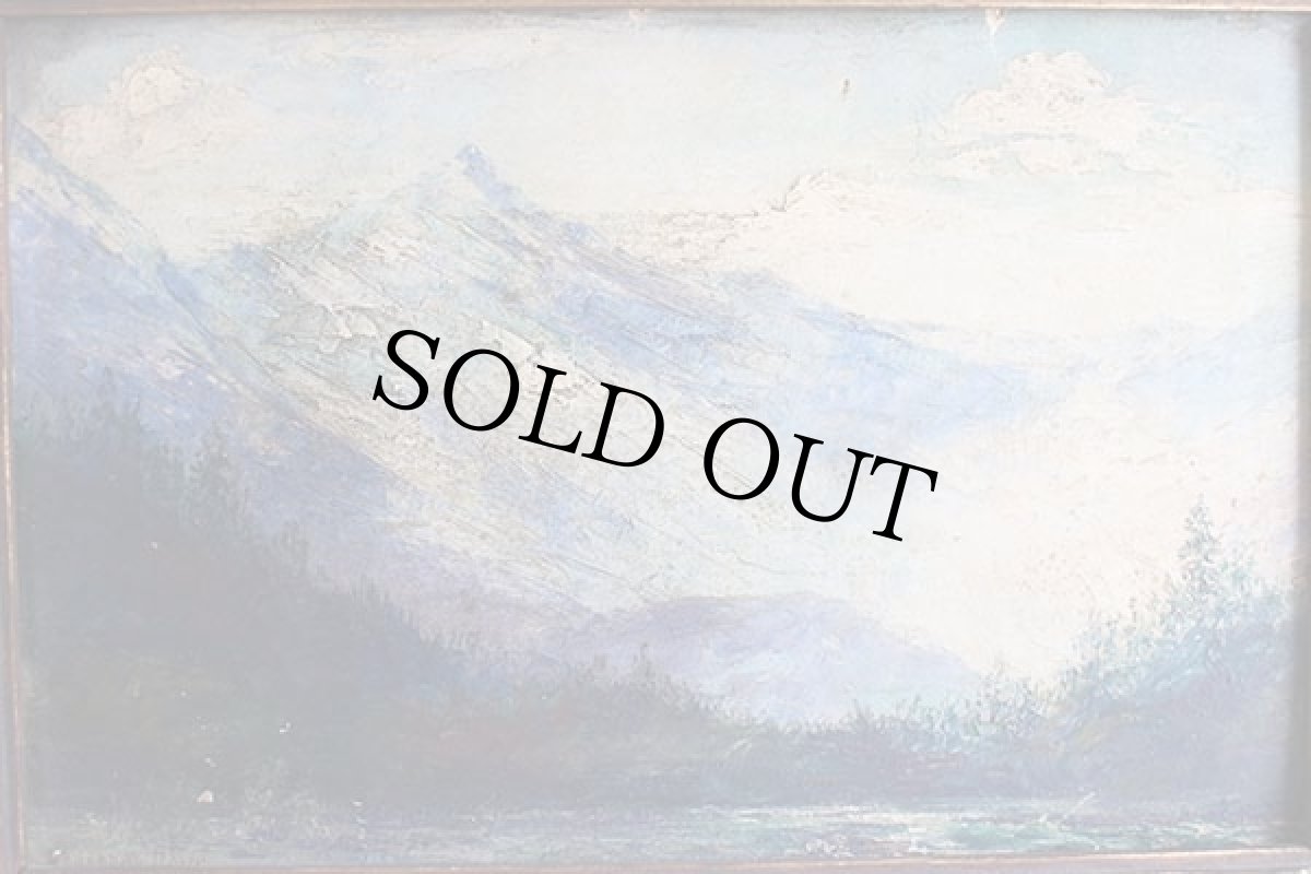 画像2: ビンテージ Yoho Valley Canadian Rockies 風景画 アート ウッドフレーム入り★絵画 (2)