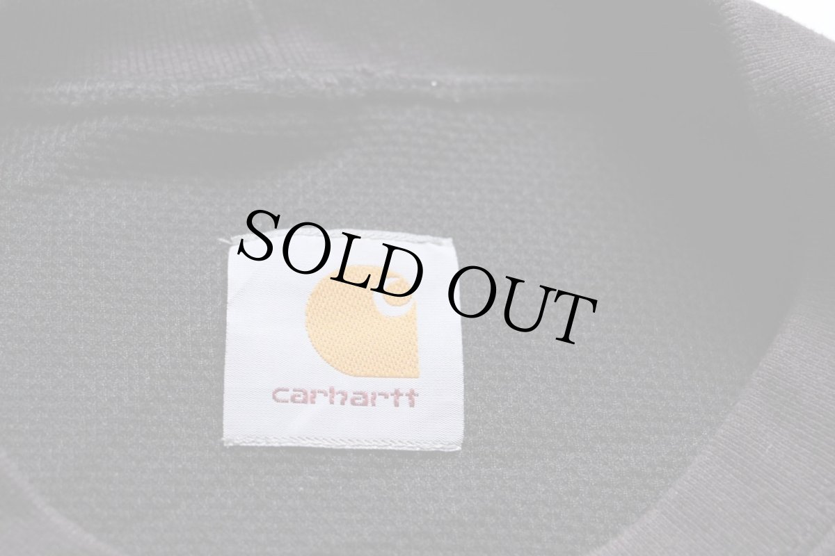 画像4: carharttカーハート ROUSH FENWAY RACING 刺繍 前V ライナー付き スウェット 黒 (4)