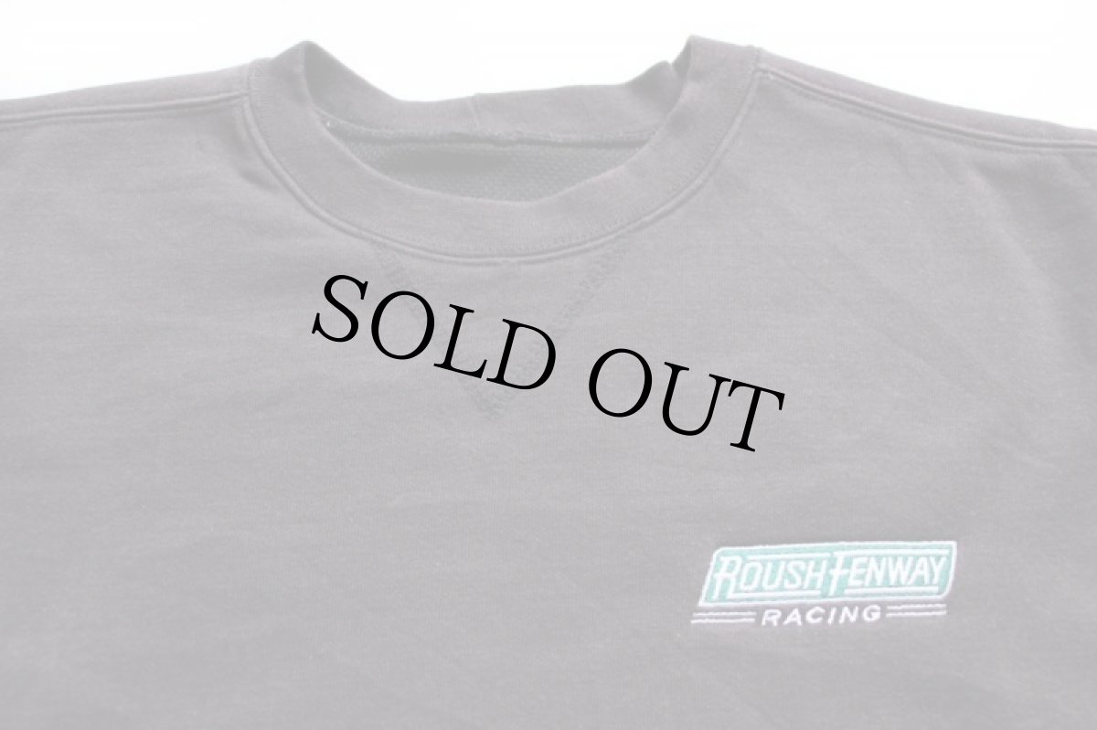 画像3: carharttカーハート ROUSH FENWAY RACING 刺繍 前V ライナー付き スウェット 黒 (3)