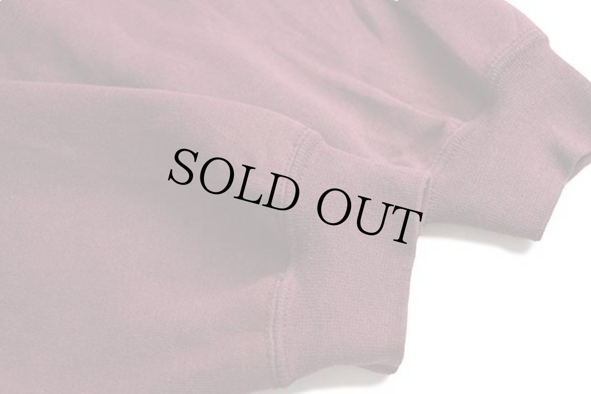 画像5: 90s carharttカーハート ワンポイント スウェット ジップパーカー バーガンディ (5)