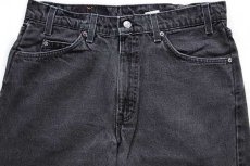 画像4: 90s USA製 Levi'sリーバイス 550 ブラック デニムパンツ w34 L30★45 (4)