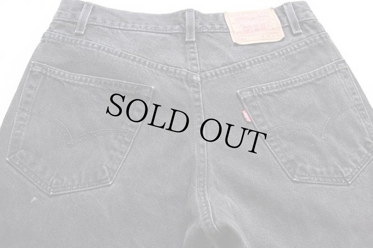 画像5: 90s メキシコ製 Levi'sリーバイス 550 ブラック デニムパンツ w32 L30★39 (5)