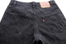 画像5: 90s メキシコ製 Levi'sリーバイス 550 ブラック デニムパンツ w32 L30★39 (5)