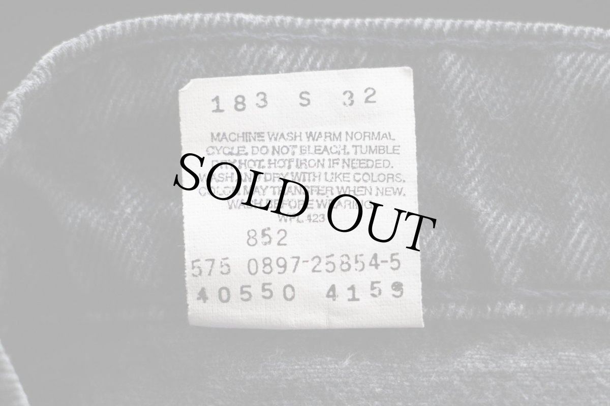 画像7: 90s USA製 Levi'sリーバイス 550 ブラック デニムパンツ w34 L30★45 (7)