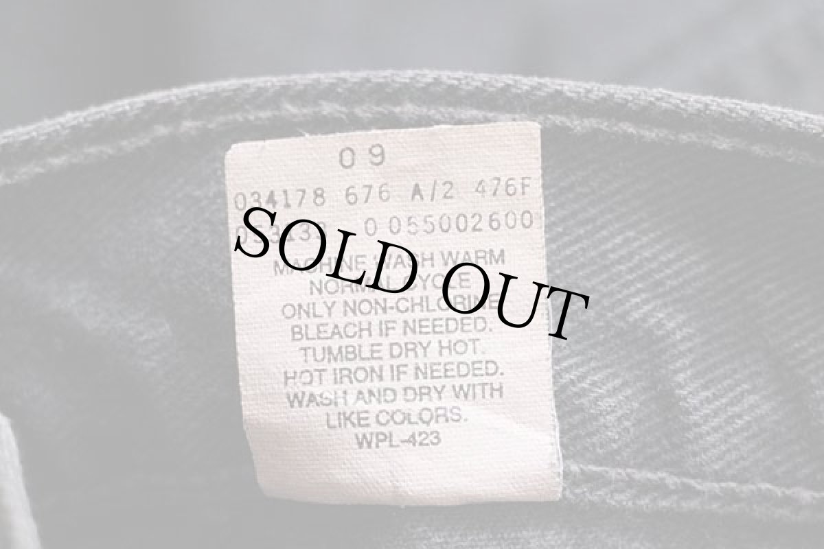 画像7: 90s カナダ製 Levi'sリーバイス 550 ブラック デニムパンツ w34 L32★49 (7)