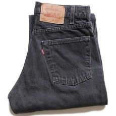 画像1: 90s USA製 Levi'sリーバイス 550 ブラック デニムパンツ w31 L32★15 (1)