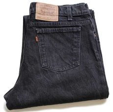 画像1: 90s USA製 Levi'sリーバイス 550 ブラック デニムパンツ w34 L36★21 (1)