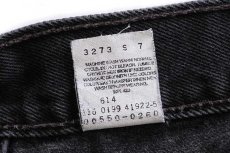 画像7: 90s メキシコ製 Levi'sリーバイス 550 ブラック デニムパンツ w32 L30★39 (7)