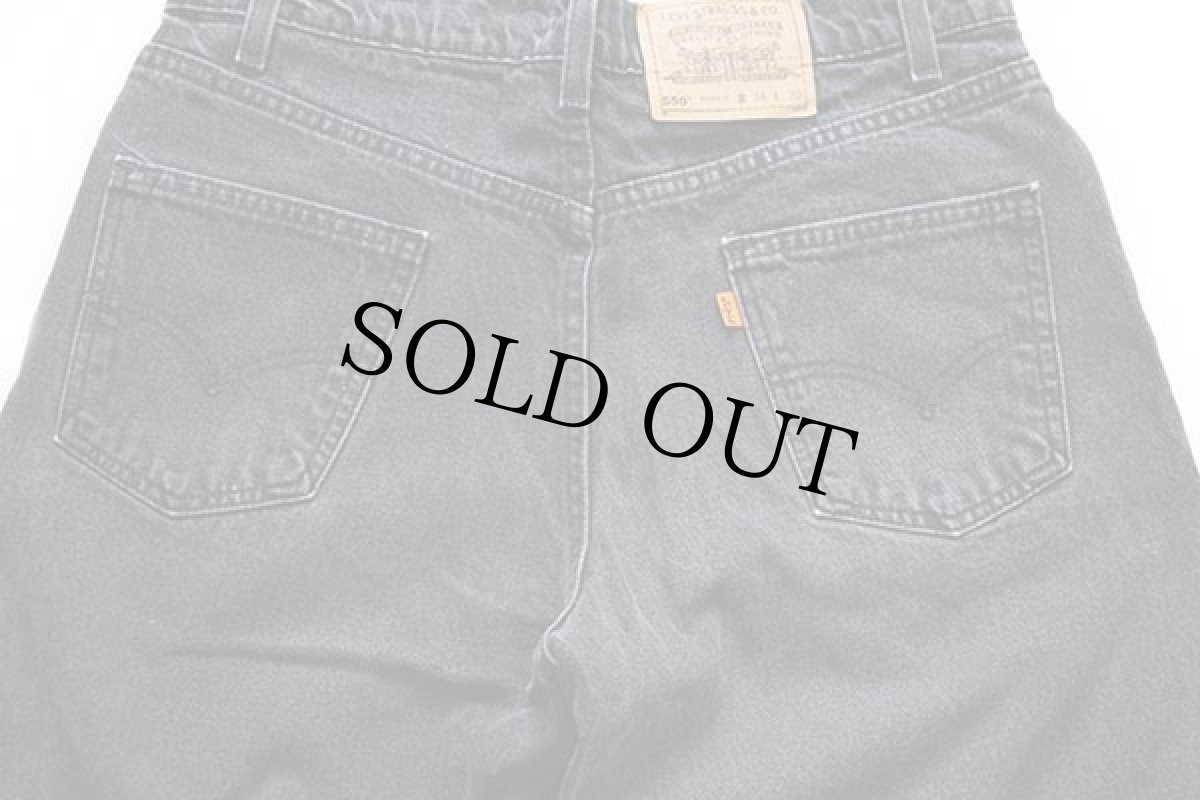 画像5: 90s USA製 Levi'sリーバイス 550 ブラック デニムパンツ w34 L30★45 (5)