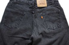 画像5: 90s USA製 Levi'sリーバイス 550 ブラック デニムパンツ w34 L30★45 (5)