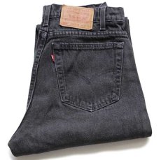 画像1: 90s USA製 Levi'sリーバイス 550 ブラック デニムパンツ w34 L30★47 (1)