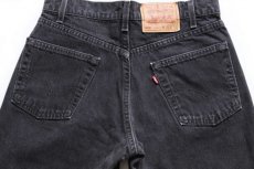 画像5: 90s USA製 Levi'sリーバイス 550 ブラック デニムパンツ w31 L32★15 (5)