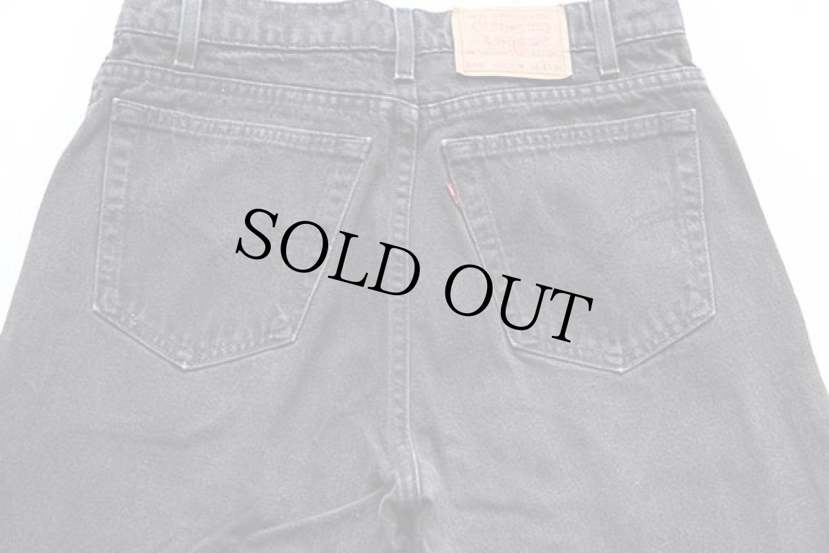 画像4: 90s USA製 Levi'sリーバイス 550 ブラック デニムパンツ w34 L30★47 (4)