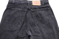 画像4: 90s USA製 Levi'sリーバイス 550 ブラック デニムパンツ w34 L30★47 (4)