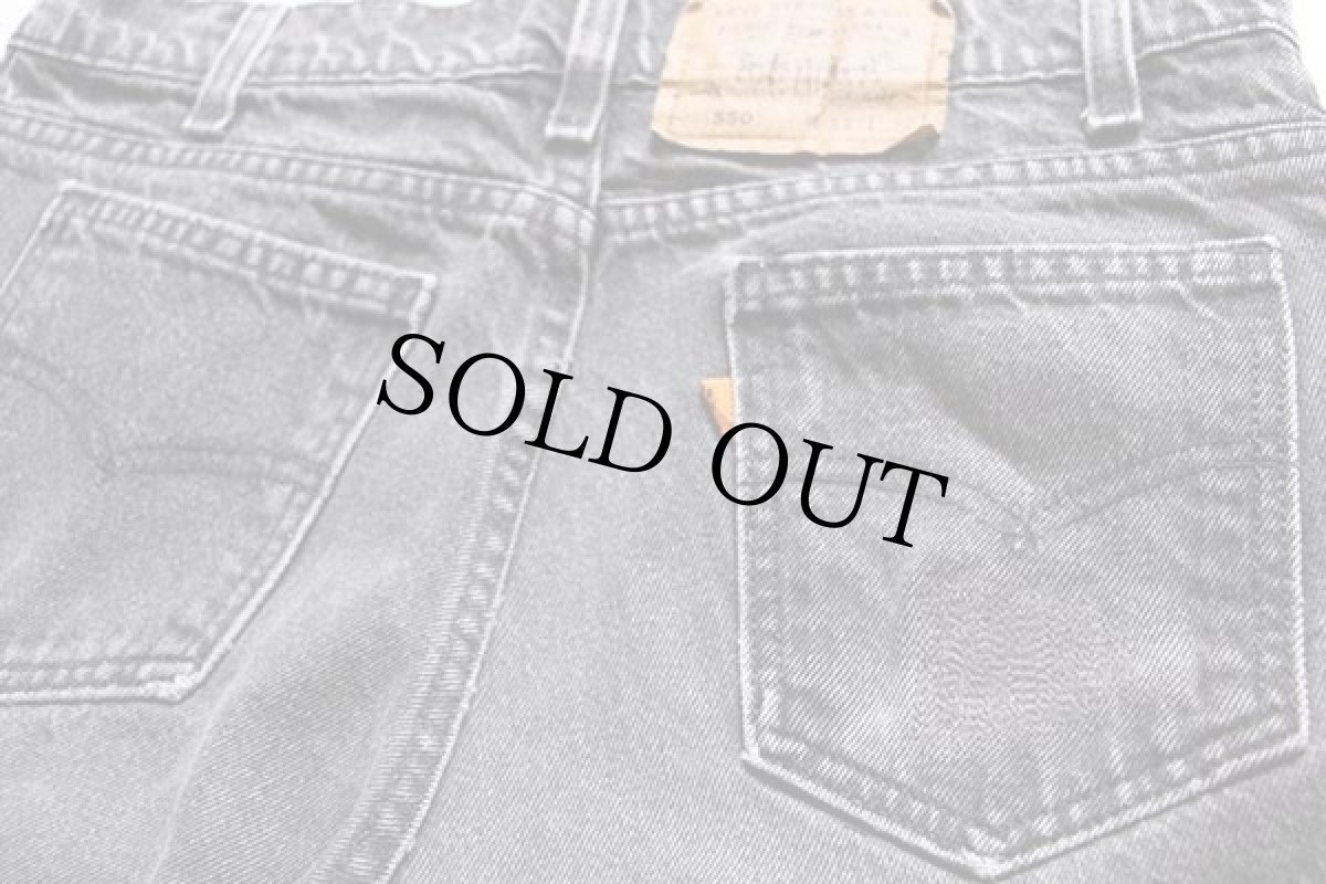 画像5: 90s USA製 Levi'sリーバイス 550 ブラック デニムパンツ w33 L32★17 (5)