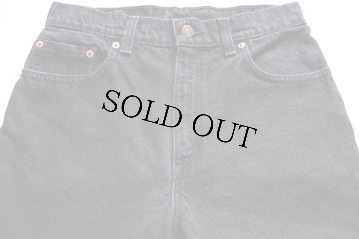 画像4: 90s USA製 Levi'sリーバイス 550 ブラック デニムパンツ 9 MED★28 (4)