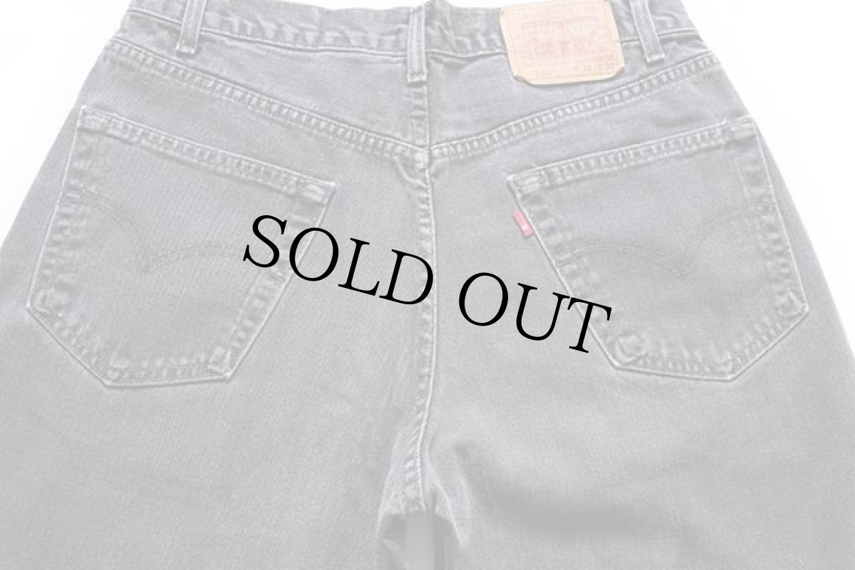 画像5: 90s カナダ製 Levi'sリーバイス 550 ブラック デニムパンツ w33★40 (5)