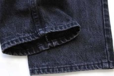 画像8: 90s USA製 Levi'sリーバイス 550 ブラック デニムパンツ w38 L30★33 (8)