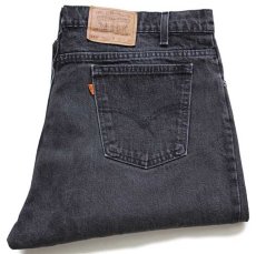 画像1: 90s USA製 Levi'sリーバイス 550 ブラック デニムパンツ w40 L32★25 (1)