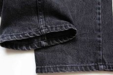 画像7: 90s USA製 Levi'sリーバイス 550 ブラック デニムパンツ w40 L32★25 (7)