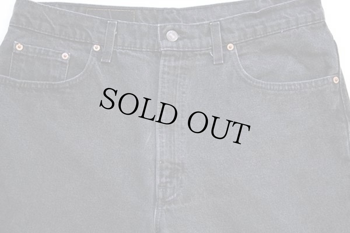 画像4: 90s USA製 Levi'sリーバイス 550 ブラック デニムパンツ w38 L30★33 (4)