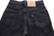 画像5: 90s USA製 Levi'sリーバイス 550 ブラック デニムパンツ w29 L32★14 (5)