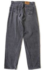 画像3: 90s USA製 Levi'sリーバイス 550 ブラック デニムパンツ w33 L32★17 (3)