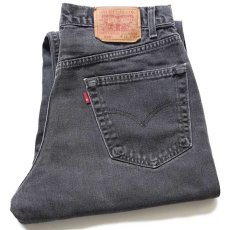 画像1: 90s カナダ製 Levi'sリーバイス 550 ブラック デニムパンツ w33★40 (1)