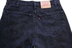 画像5: 90s USA製 Levi'sリーバイス 550 ブラック デニムパンツ w38 L30★33 (5)