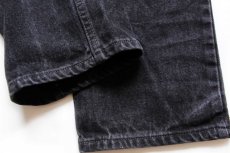 画像8: 90s USA製 Levi'sリーバイス 550 ブラック デニムパンツ w29 L32★14 (8)