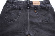 画像4: 90s USA製 Levi'sリーバイス 550 ブラック デニムパンツ w40 L32★25 (4)