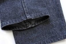 画像8: 80s USA製 Levi'sリーバイス 550 先染め ブラック デニムパンツ w38 (8)