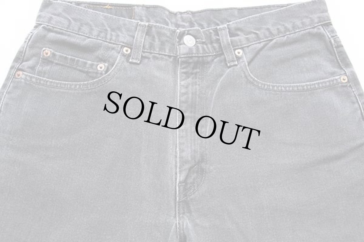 画像4: 90s カナダ製 Levi'sリーバイス 550 ブラック デニムパンツ w33★40 (4)