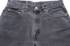 画像4: 90s カナダ製 Levi'sリーバイス 550 ブラック デニムパンツ w33★40 (4)