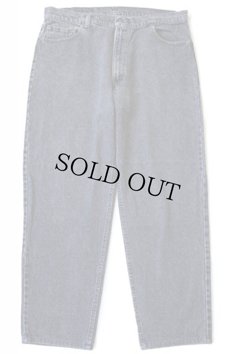 画像2: 80s USA製 Levi'sリーバイス 550 先染め ブラック デニムパンツ w38 (2)