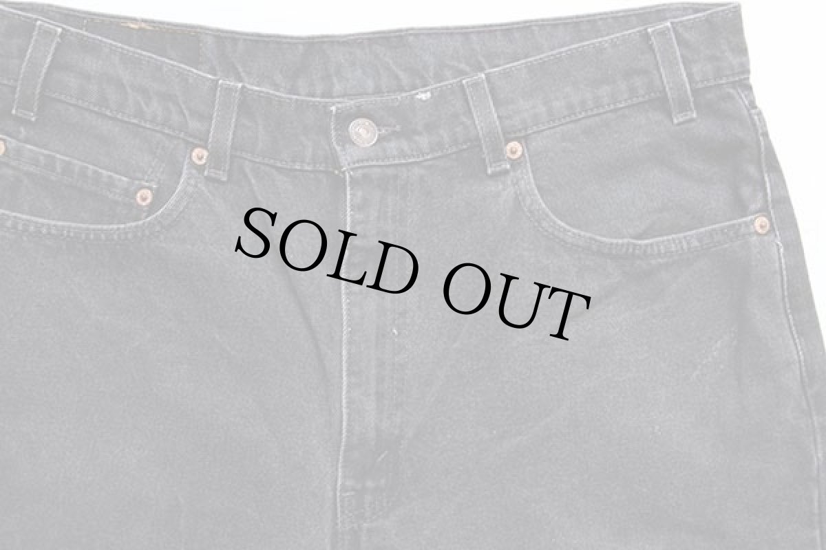 画像4: 90s USA製 Levi'sリーバイス 550 ブラック デニムパンツ w36 L30★32 (4)