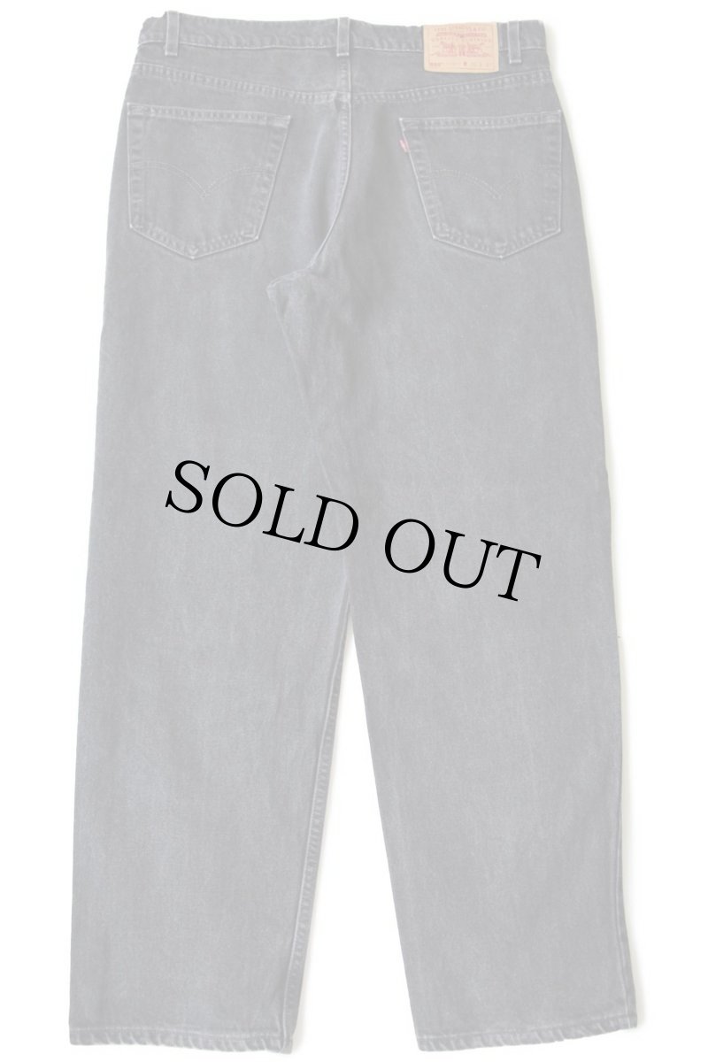 画像3: 90s USA製 Levi'sリーバイス 550 ブラック デニムパンツ w36 L30★32 (3)