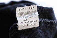 画像7: 90s USA製 Levi'sリーバイス 560 ブラック デニムパンツ w33 L36★13 (7)