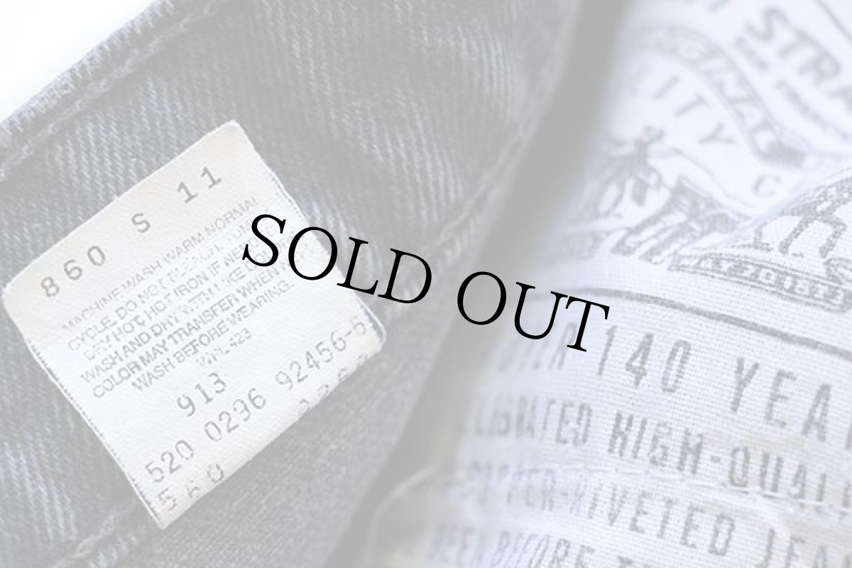 画像6: 90s USA製 Levi'sリーバイス 560 ブラック デニムパンツ w32 L30★03 (6)