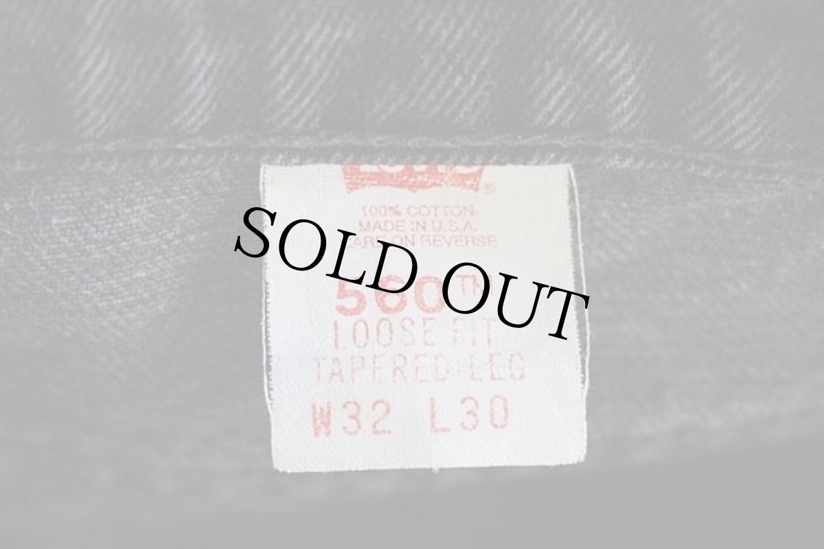画像5: 90s USA製 Levi'sリーバイス 560 ブラック デニムパンツ w32 L30★03 (5)