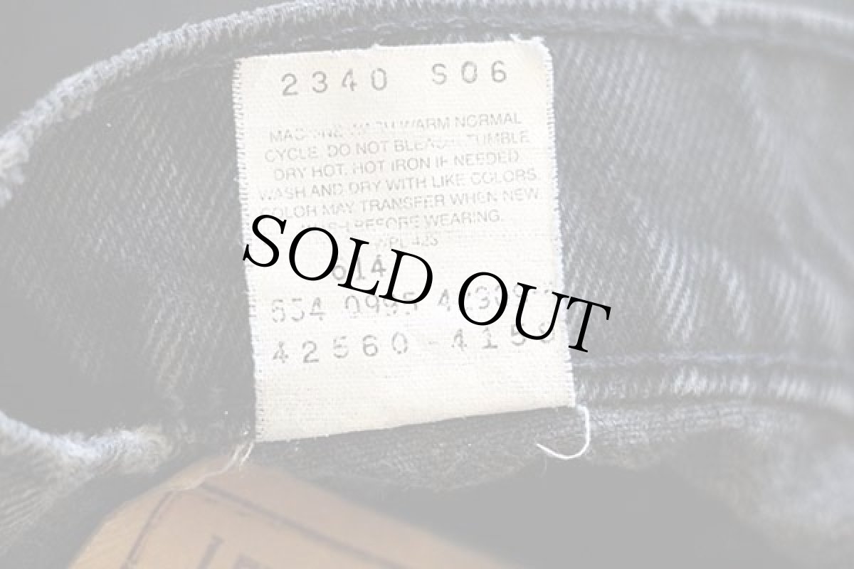 画像6: 90s USA製 Levi'sリーバイス 560 ブラック デニムパンツ w32 L30★02 (6)