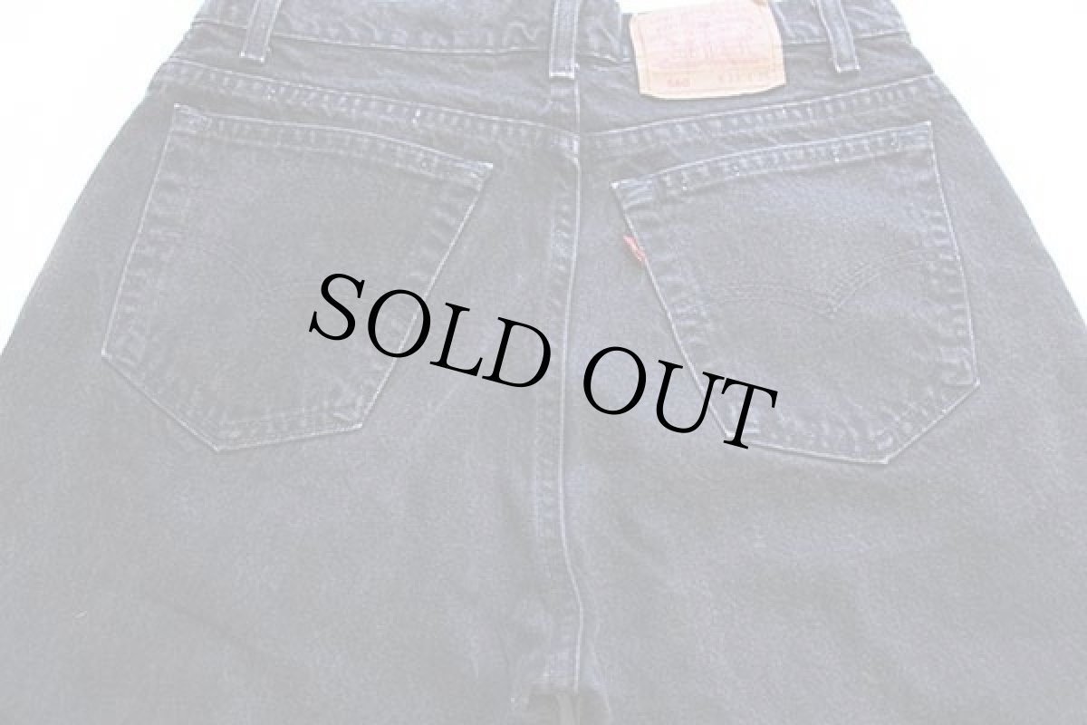 画像5: 90s USA製 Levi'sリーバイス 560 ブラック デニムパンツ w33 L36★13 (5)