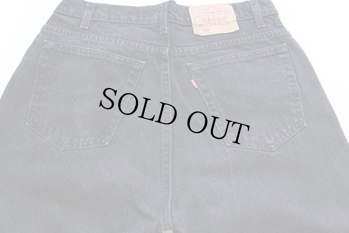 画像5: 90s USA製 Levi'sリーバイス 560 ブラック デニムパンツ w34★14 (5)