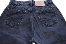 画像4: 90s USA製 Levi'sリーバイス 560 ブラック デニムパンツ w32 L30★02 (4)