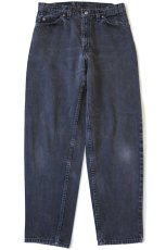 画像2: 90s USA製 Levi'sリーバイス 560 ブラック デニムパンツ w32 L30★02 (2)