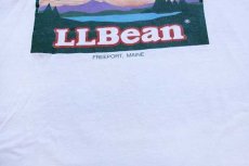 画像5: 80s USA製 L.L.Bean カタディン ロゴ コットンTシャツ 白 M (5)