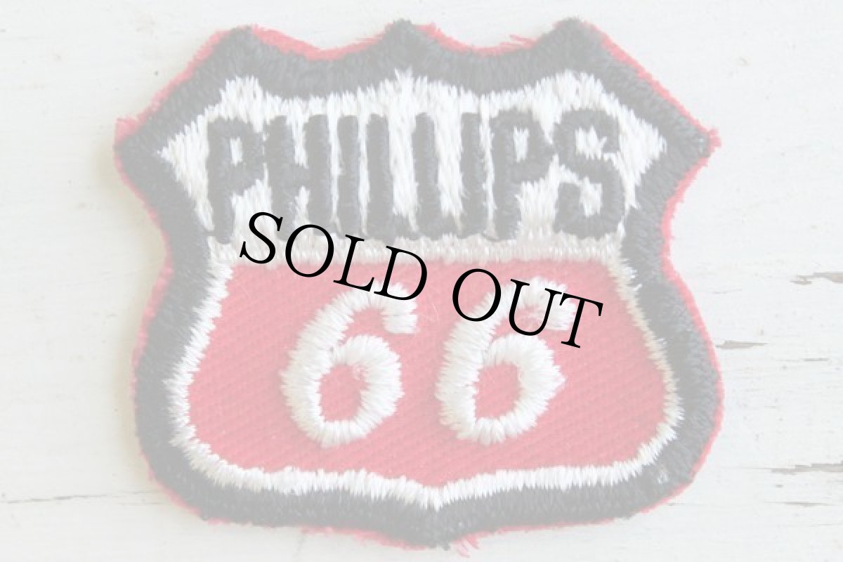 画像1: デッドストック★ビンテージ PHILLIPS 66 パッチ★ワッペン (1)