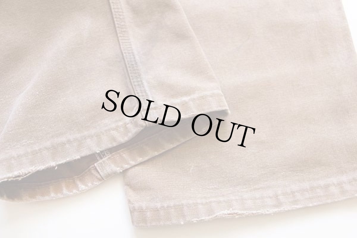 画像8: 00s USA製 carharttカーハート ダック地 ダブルニー ペインターパンツ 茶 w36 L30 (8)